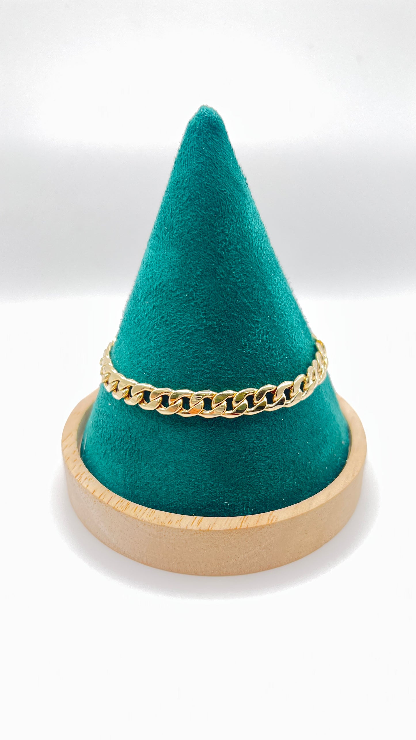 Brazalete De Mujer Tipo CubanLink 14k